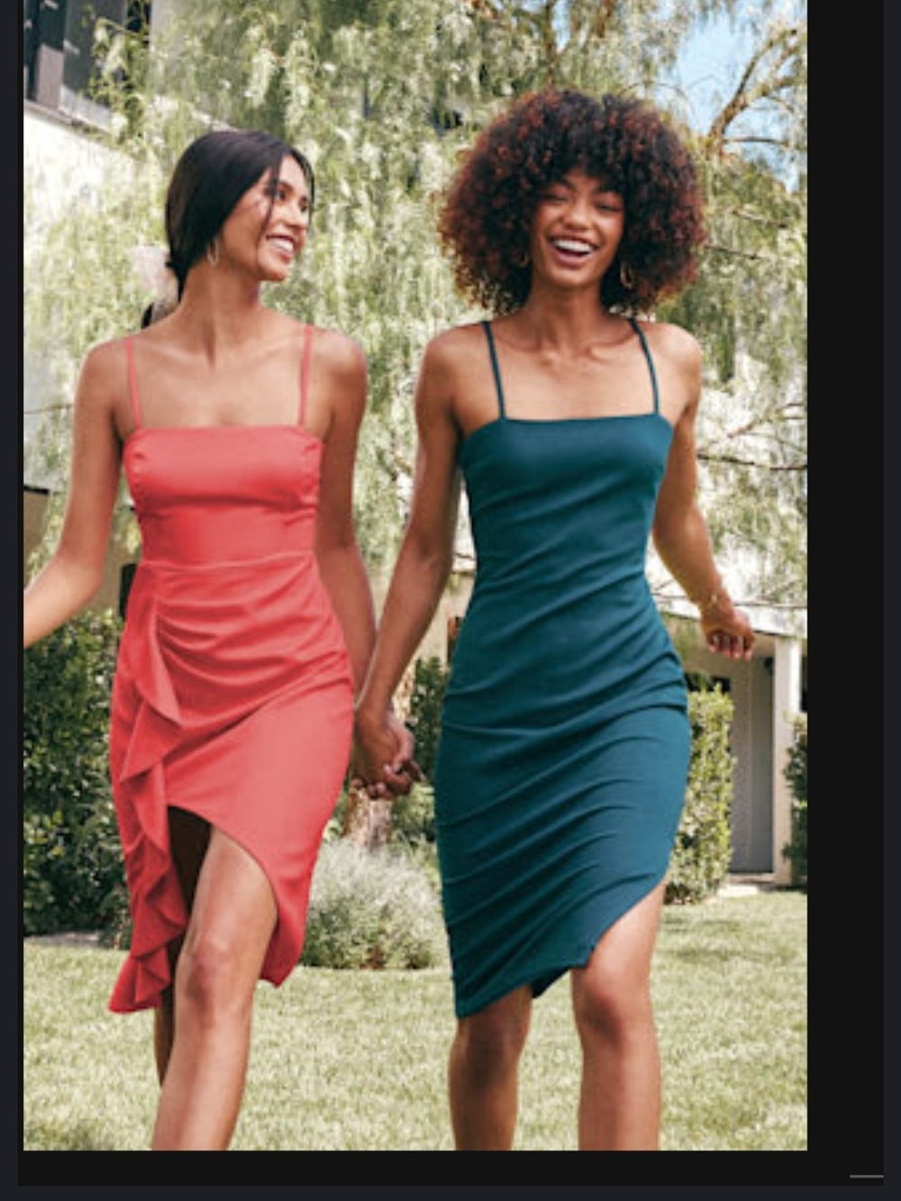 Lulu's Green Spaghetti-Strap Midi Dress  Spaghetti-Strap Midi Dress